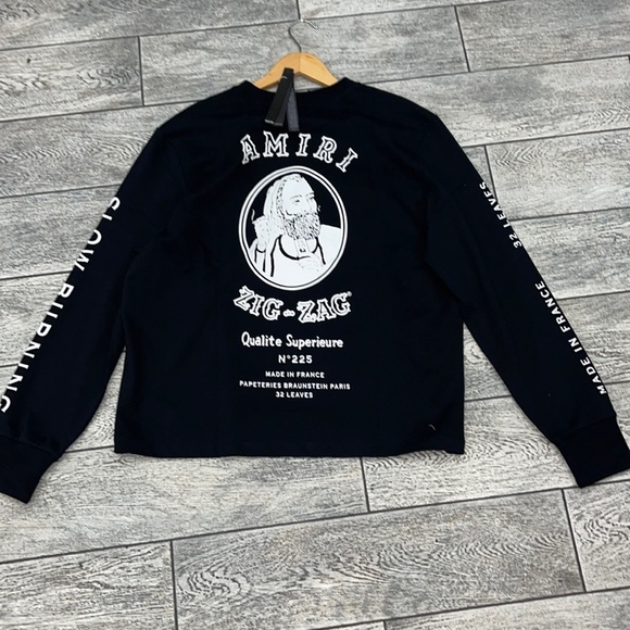 Amiri zig zag long sleeve Brand new
